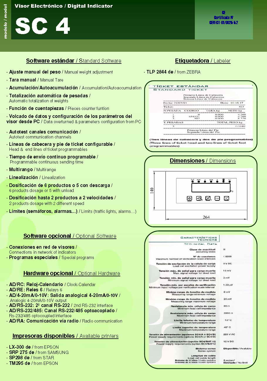 SC-4 稱重顯示儀表技術參數(shù)圖2