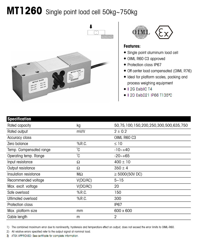 MT1260-750kg 